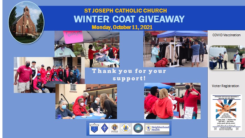 St. Joseph’s of Alexandria hosts a Winter Coat Drive